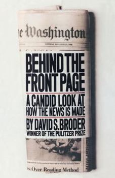 Paperback Behind the Front Page: A Candid Look at How the News is Made Book