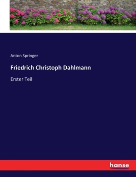 Paperback Friedrich Christoph Dahlmann: Erster Teil [German] Book