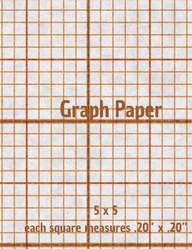 Paperback Graph Paper: Quad Rule Graph Paper,8.5 X 11 (5x5 Graph Paper) 100 Pages Book