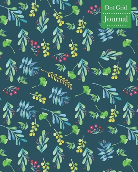 Paperback Dot Grid Journal: Notebook Planner with Floral Themed Cover Design Book
