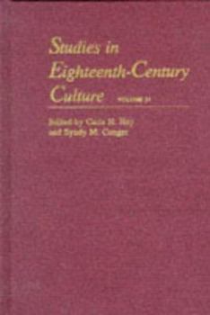 Hardcover Studies in Eighteenth-Century Culture, Vol. 24 Book
