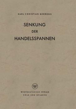 Paperback Senkung Der Handelsspannen [German] Book