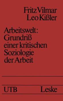 Paperback Arbeitswelt: Grundriß Einer Kritischen Soziologie Der Arbeit [German] Book