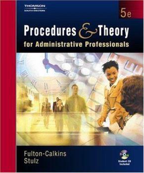 Hardcover Procedures and Theory for Administrative Professionals (with CD-ROM) Book