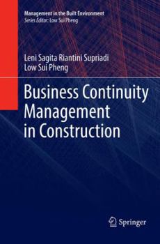 Paperback Business Continuity Management in Construction Book