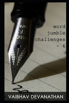 Paperback Word Jumble Challenges - 6 Book