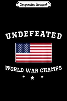 Paperback Composition Notebook: Undefeated World Champions Journal/Notebook Blank Lined Ruled 6x9 100 Pages Book