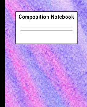 Paperback Composition Notebook: Pink & Purple Pastels Book