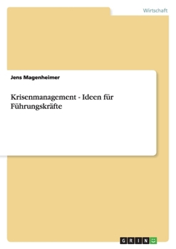 Paperback Krisenmanagement - Ideen für Führungskräfte [German] Book