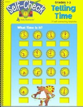 Paperback Telling Time: 14 Self-Correcting Templates Book