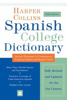 Hardcover HarperCollins Spanish College Dictionary 5th Edition Book