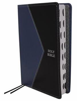 Paperback The Holy Bible: King James Version, Blue/Black Leathersoft: Red Letter Edition [Large Print] Book