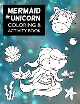 Paperback Mermaid & Unicorn Coloring & Activity Book