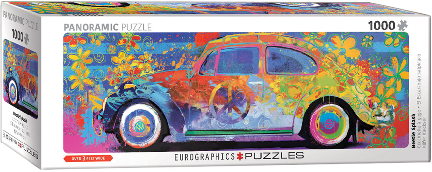 Misc. VW Beetle Splash Panoramic 1000-Piece Puzzle Book