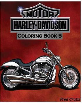 Paperback Motor: Harley-Davidson Coloring Book 5: design coloring book