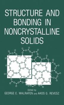 Paperback Structure and Bonding in Noncrystalline Solids Book