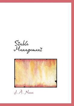 Hardcover Stable Management Book