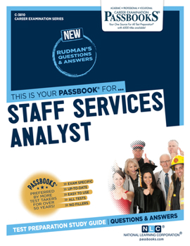 Paperback Staff Services Analyst (C-3810): Passbooks Study Guide Volume 3810 Book