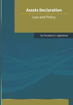 Paperback Assets Declaration: Law and Policy Book