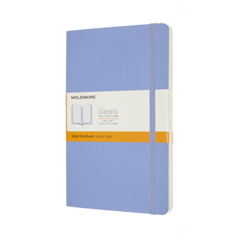 Hardcover Moleskine Classic Notebook, Large, Ruled, Hydrangea Blue, Soft Cover (5 X 8.25) Book