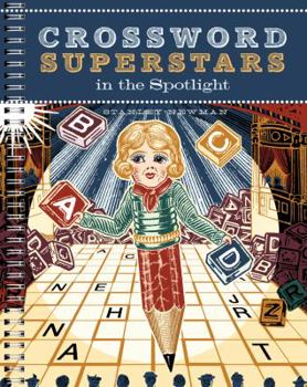 Spiral-bound Crossword Superstars in the Spotlight Book