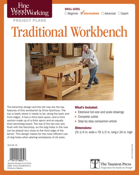 Misc. Supplies Fine Woodworking's Traditional Workbench Plan Book