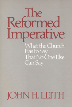 Paperback The Reformed Imperative Book