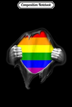 Paperback Composition Notebook: Premium Gay Pride Rainbow Journal/Notebook Blank Lined Ruled 6x9 100 Pages Book