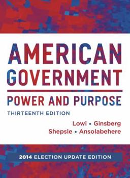 Hardcover American Government: Power and Purpose Book