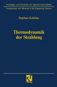 Paperback Thermodynamik Der Strahlung [German] Book