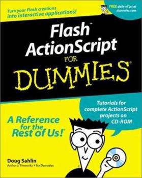 Paperback Flash ActionScript for Dummies [With CD-ROM] Book