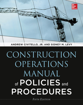 Paperback Construction Operations Manual of Policies and Procedures 5e (Pb) Book