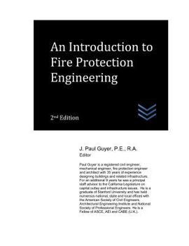 Paperback An Introduction to Fire Protection Engineering Book