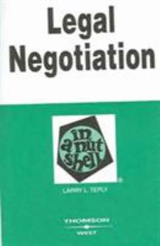 Paperback Legal Negotiation in a Nutshell Book