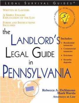 Paperback The Landlord's Legal Guide in Pennsylvania Book