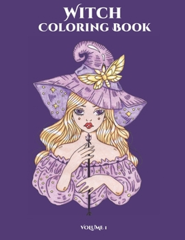 Paperback Witch Coloring Book: Mindfulness Coloring Undergoing (Volume 1) Book