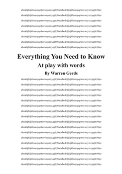 Paperback Everything You Need to Know: At play with words Book