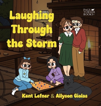 Hardcover Laughing Through the Storm [Large Print] Book
