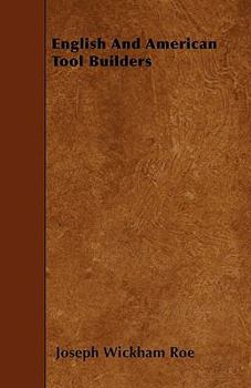 Paperback English And American Tool Builders Book