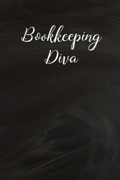 Bookkeeping Diva: Funny Bookkeeper Saying Blank College Lined Notebook Gift for Women 6" x 9"