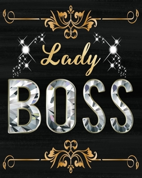 Lady Boss: 2020 - 2021 Weekly Planner with To Do List to Achieve Your Goals, Two Years Weekly Daily Planner for Girls and Women, Diamond Gifts for Her, Gold and Diamond