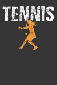 Notebook: Tennis Girl Vintage Tennis Game Court College Ruled 6x9 120 Pages