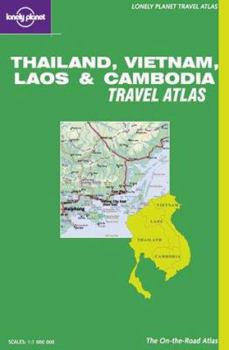 Paperback Lonely Planet Thailand, Vietnam, Laos & Cambodia Travel Atlas Book