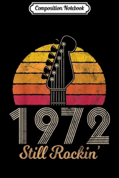 Composition Notebook: Vintage Style 47th Birthday Rock n Roll Guitar Retro Gift Journal/Notebook Blank Lined Ruled 6x9 100 Pages