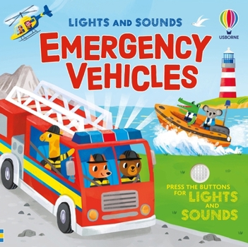Board book Lights and Sounds Emergency Vehicles Book