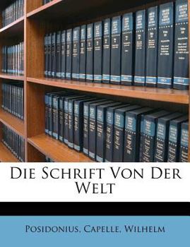 Paperback Die Schrift Von Der Welt [German] Book