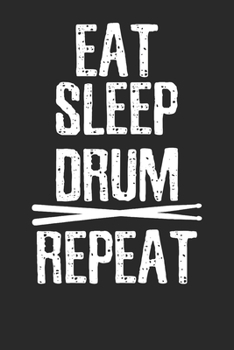 Gift Notebook: Drumming Drummer 6x9 Dot Grid 120 Pages