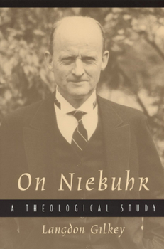 Hardcover On Niebuhr: A Theological Study Book
