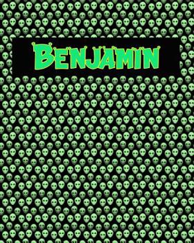 Paperback 120 Page Handwriting Practice Book with Green Alien Cover Benjamin: Primary Grades Handwriting Book