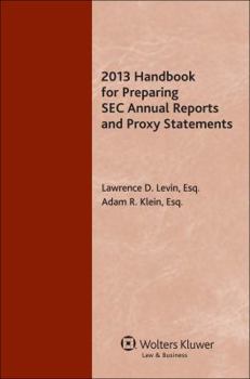 Paperback 2013 Handbook for Preparing SEC Annual Reports & Proxy Statements Book